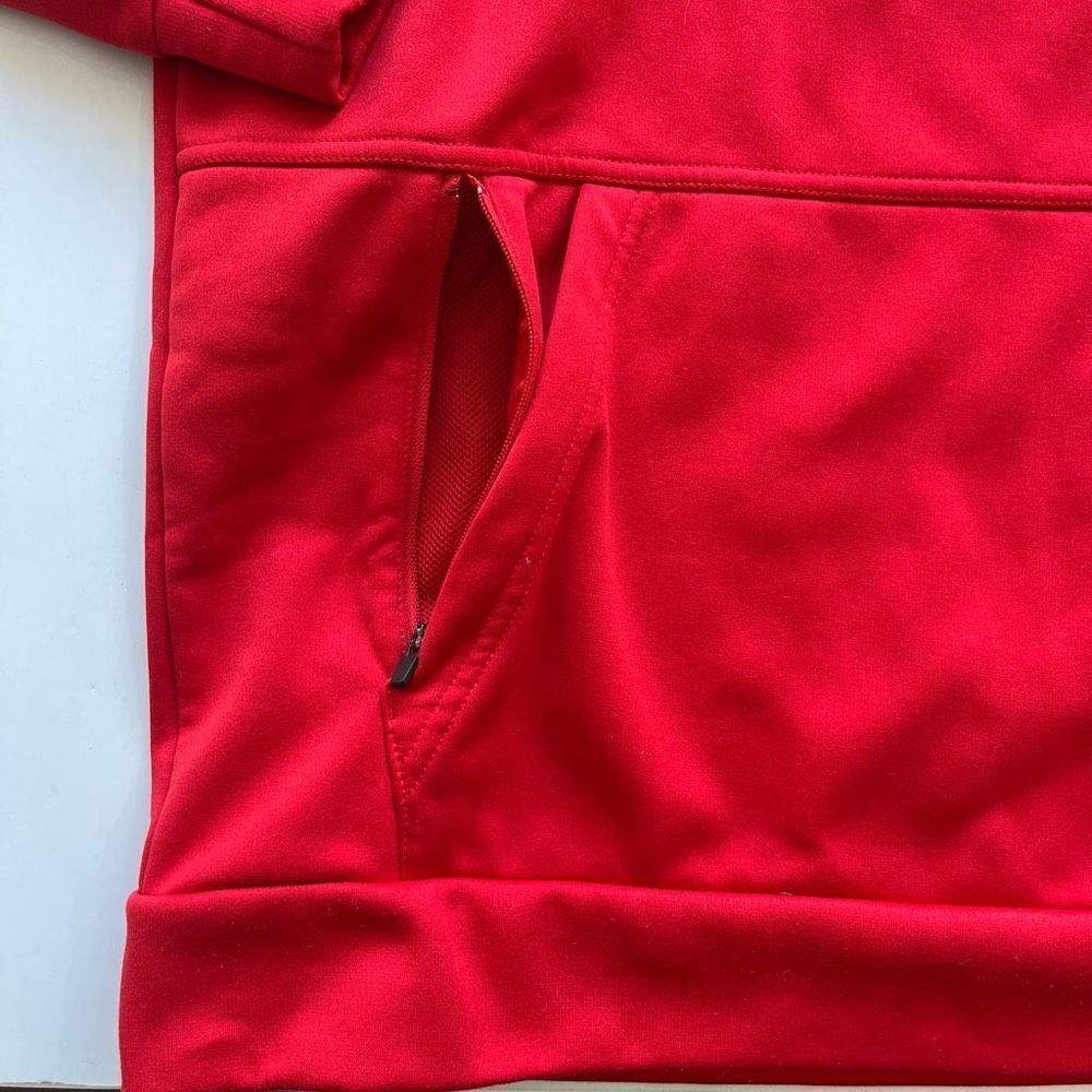 🔥 4/$20 Nike Women's Red Pull-Over Long-Sleeve Hoodie Jacket Size Small - Picture 3 of 7